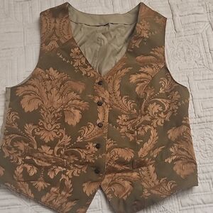 ⚜️Vintage Floral Brocade Vest